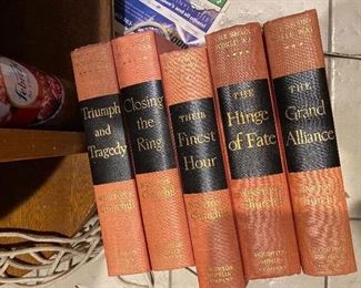Set of Winston Churchill The Second World War books