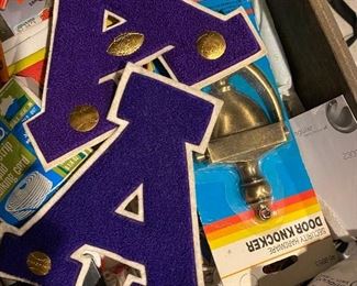 Letter jacket letters and pins