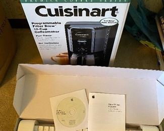 NIOB Cuisinart coffee maker, Apple wireless keyboard