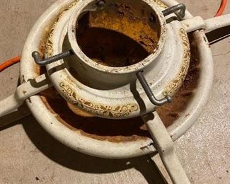 Vintage metal Christmas tree stand