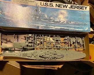 USS New Jersey model boat
