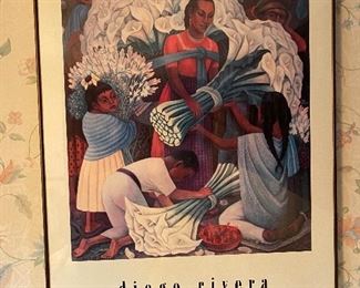 Framed poster of Diego Rivera