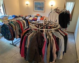 Another view of the "department store clothing section" room...