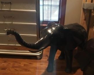 Two elephant statues