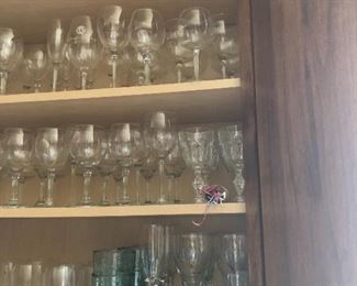 so much glassware and barware