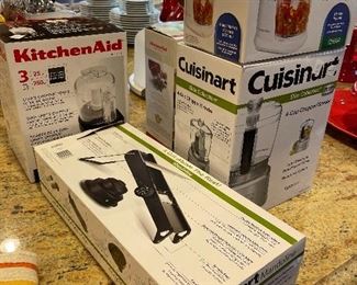 Cuisinart, Proctor silex, Kitchen aid - new appliances