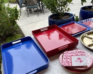 Crate and Barrel Trays etc