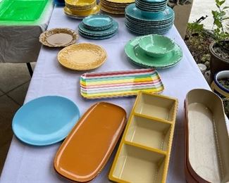 Party dishes and platters