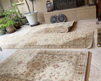 Loads of Rugs in this palate and pattern - maybe 8