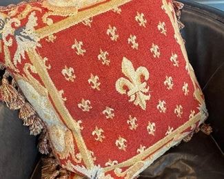 pair of fabulous needlepoint pillows