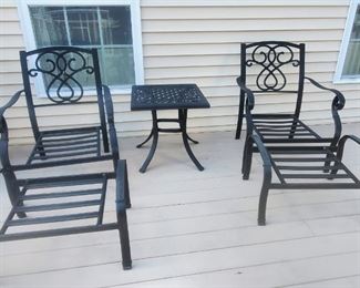 All patio furniture also have cushions