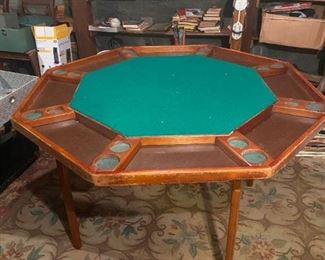 014b Vintage Sperber Manuf. Octagon Poker Table
