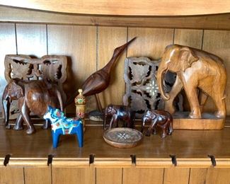 148 Carved Wood Figurines