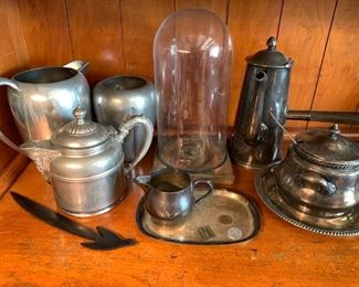 157 Christofle, Pewter Silverplate