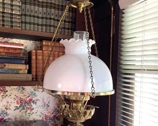 166 Converted Wall Mount Oil Lamp