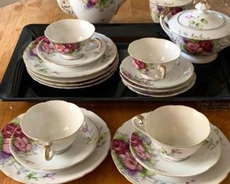 183 Japanese Hand Painted Tea Set