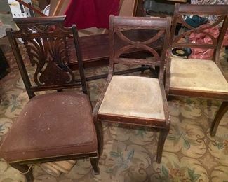 022b Dinning Chairs Piano Bench