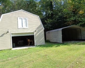 1000 square foot workshop and outbuildings