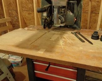 Sears Craftsman 2.5HP 10" Radial Saw with stand