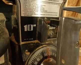 10" radial saw