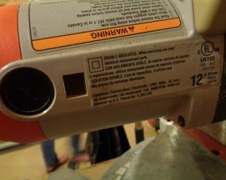 Ridgid 12" blade Miter Saw with stand