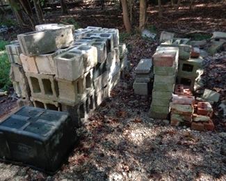 cinder blocks and other blocks