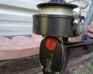 Garcia Mitchell 303 Salt Water spinning reel, Vintage, Made in France with a True Temper Rapidan 9250 rod