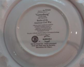 Gettysburg Bradford Exchange Collector's Plate w/COA