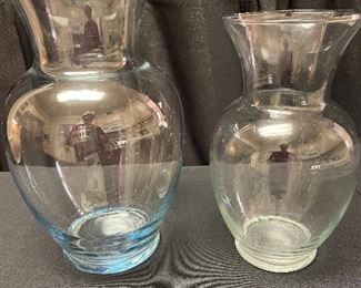 #1115A - Lot of 2 vases (11", 9") - $3