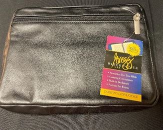 #1223A - Gregg Bible cover with tags (10" x 7") - $16
