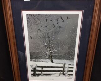 BOB TIMBERLAKE SIGNED #720/1500 WINTER FLIGHT ARTWORK