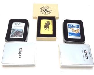 3 ZIPPOS RJR CAMEL JOE MARLBORO