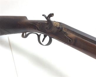 ANTIQUE 1800’S BLACK POWDER RIFLE STAMPED LONDON
