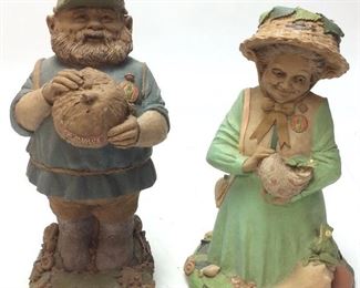 2 TOM CLARK RESIN GNOMES, BULB & LILYPON