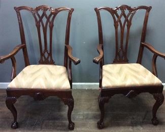 2 VINTAGE CLAW FOOT CHAIRS