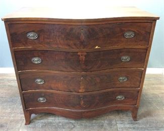 ANTIQUE MAHOGANY CHEST OF DRAWERS FURNITURE