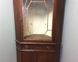 VTG. 3 SHELF CORNER CABINET