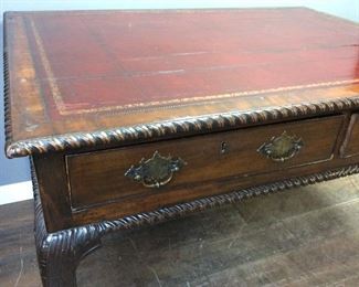 ANTIQUE MAHOGANY 2 SIDE DESK/TABLE