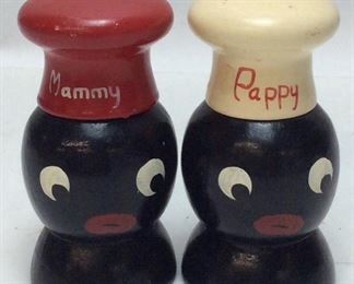 VINTAGE BLACK AMERICANA SALT/PEPPER\