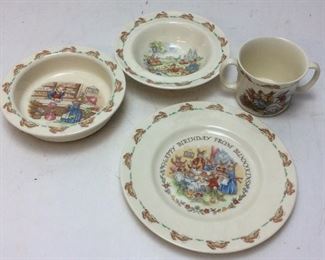 ROYAL DOULTON BUNNYKINS BABY DISHES