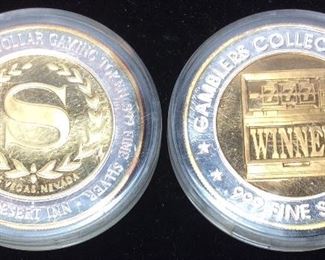  (2) .999 SILVER TOKENS, ST.LOUIS COINS