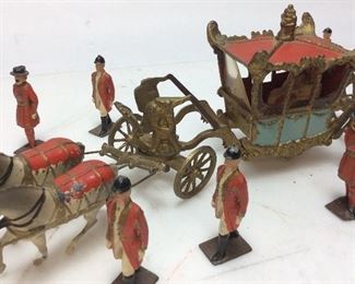 BRITAINS LTD ROYAL COACH & HORSEMAN FIGURINES