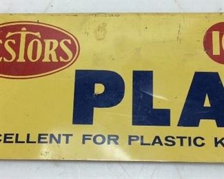 VINTAGE TESTORS TIN SIGN