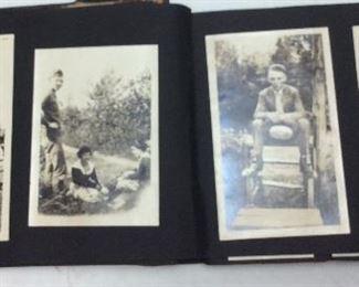 ANTIQUE PHOTO ALBUM 1800’S, PHOTOGRAPHS