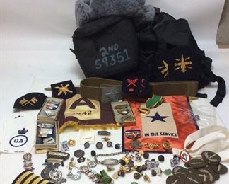 VINTAGE MILITARY MEDALS, RUSSIAN MILITARY HAT