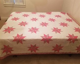 Beautiful Pink and White Quilt