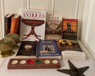 Books with Shell Bookends Plus