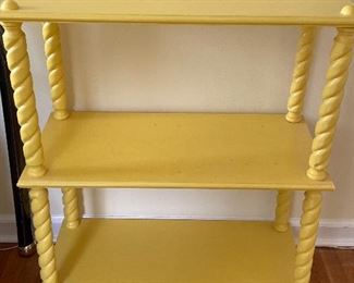 3 tiered yellow shelf - $189