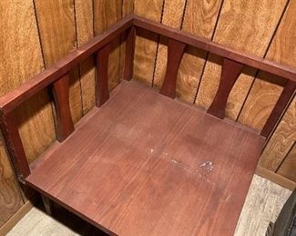 Mid Century Modern Sofa Table End Table, scuffs and scratches - $89