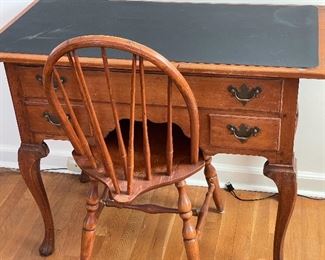 Maple Windsor Spindle Chair (glued repairs on cross pieces at bottom) - $129